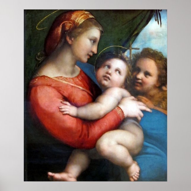 Poster Madonna della Tenda - Raphael - c1513 (Devant)