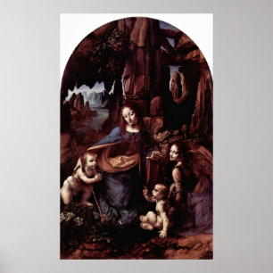 Poster Madonna des Rochers par Léonard de Vinci