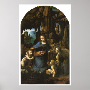 Poster Madonna des roches II, Leonardo da Vinci, 1483