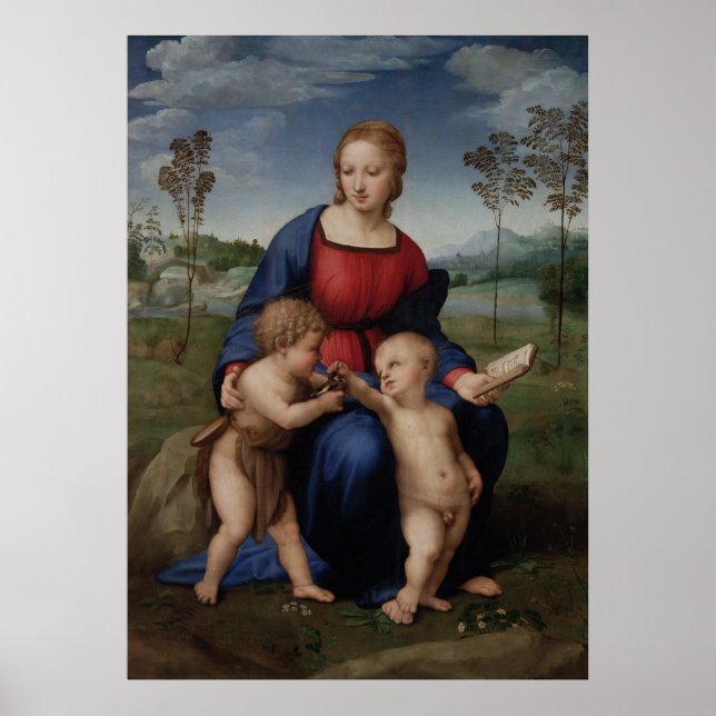 Poster Madonna du Goldfinch Raphael Sanzio (Devant)