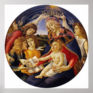 Poster Madonna du Magnificat par Botticelli