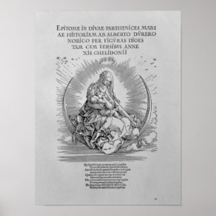 Poster Madonna en tant que mère allaitante et être divin