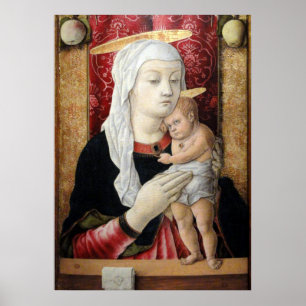 Poster Madonna et Enfant 2 - Carlo Crivelli - c1468