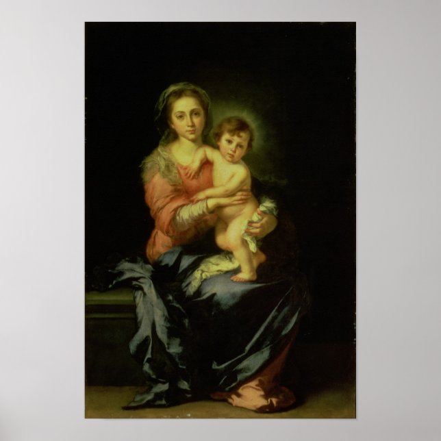 Poster Madonna et Enfant, après 1638 (Devant)