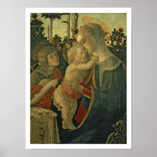 Poster Madonna et Enfant avec Saint Jean le Baptiste (hui