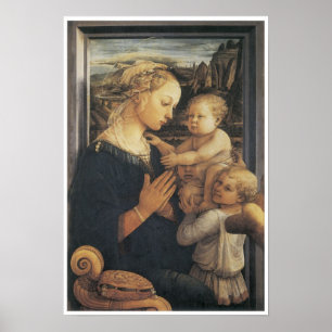 Poster Madonna et enfant, C. 1455