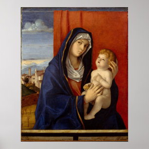 Poster Madonna et enfant, circa 1485