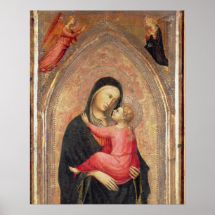 Poster Madonna et enfant (panneau) 3