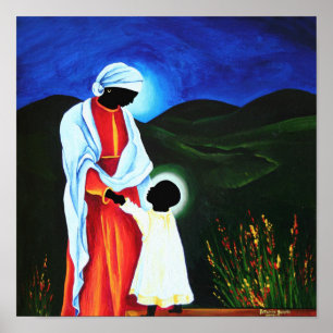 Poster Madonna et enfant - Premières étapes 2008