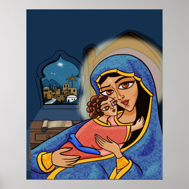 Poster Madonna et l'enfant (Devant)