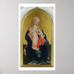 Poster Madonna of Humility, c.1410 (température sur panne