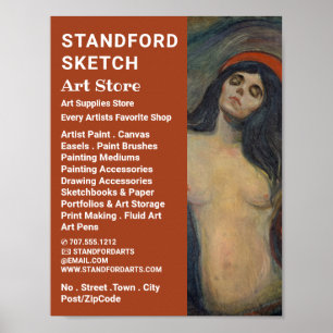 Poster Madonna Par Edvard Munch, Magasin De Fournitures D