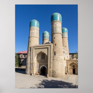 Poster Madrassah Chor Minor - Boukhara, Ouzbékistan