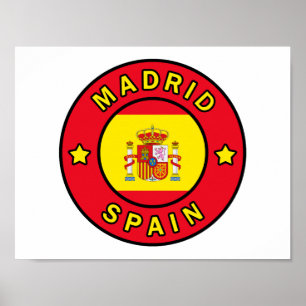Poster Madrid Espagne