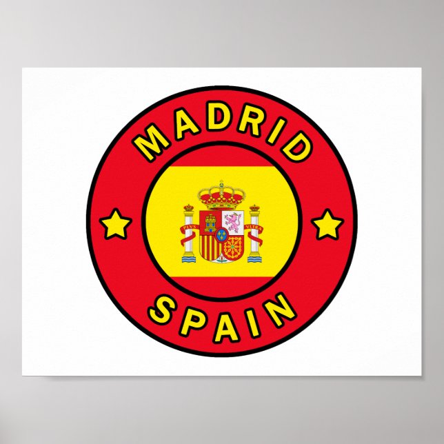Poster Madrid Espagne (Devant)