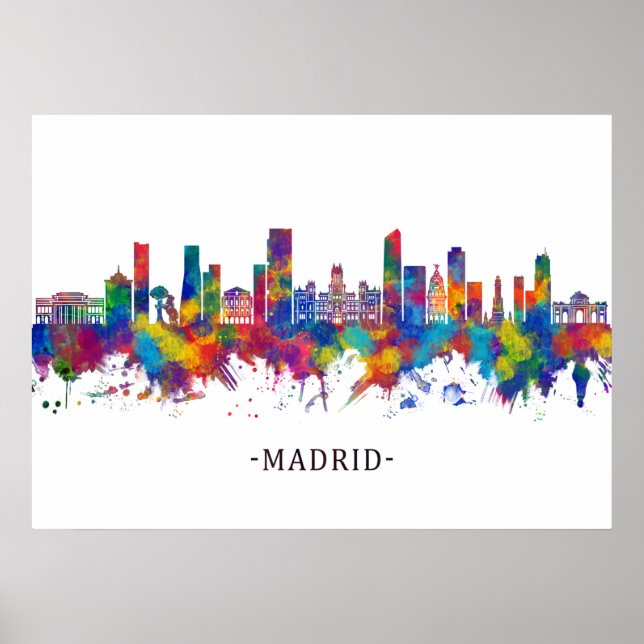 Poster Madrid Espagne (Devant)