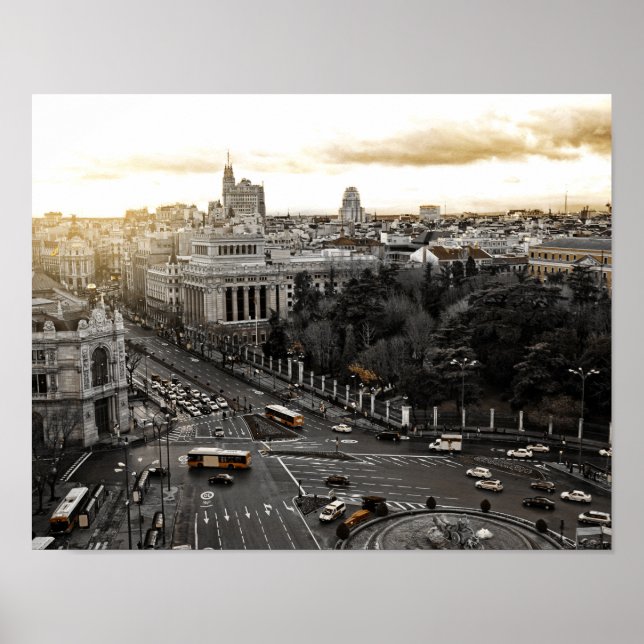 Poster Madrid Espagne (Devant)