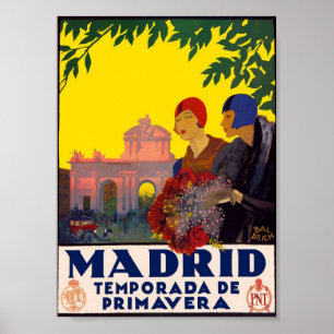 Poster Madrid Temporada de Primavera - art de Vintage