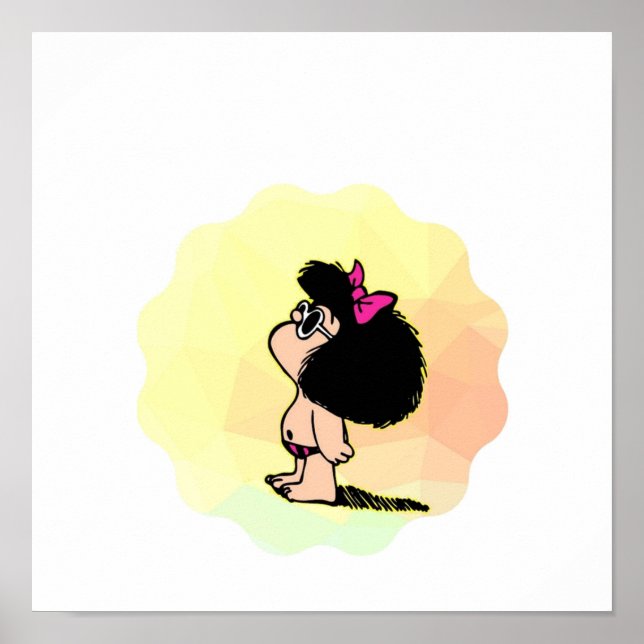 Poster Mafalda dans les couleurs (Devant)
