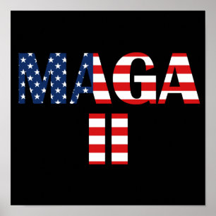 Poster MAGA 2, drapeau américain