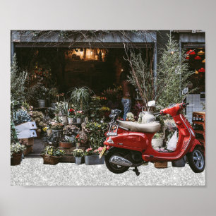 Poster magasin de fleurs