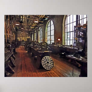 Poster Magasin de machines d'usine