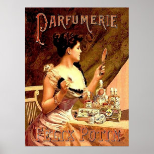Poster Magasin de parfums Publicité vintage