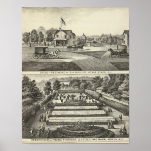 Poster Magasin et résidence du maçonnage du DA