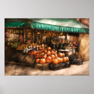 Poster Magasin - le marché de fruit