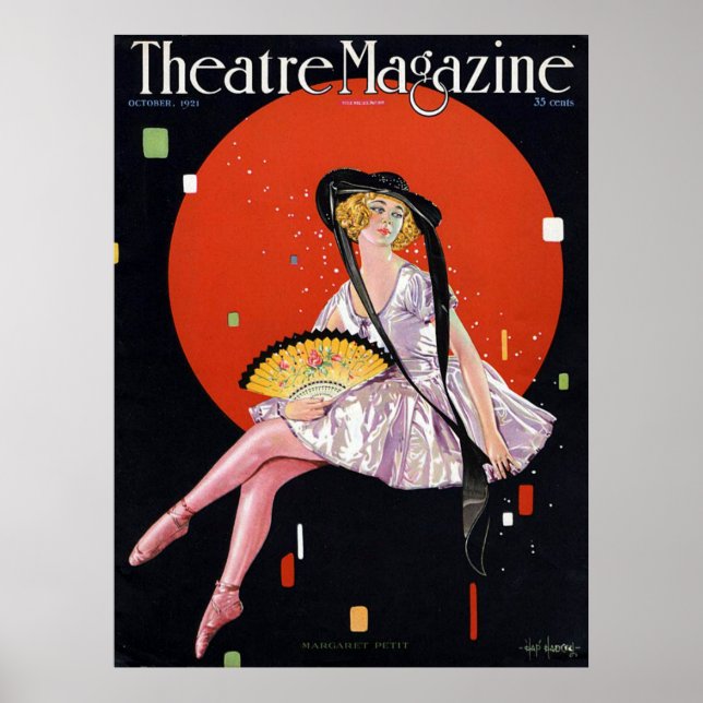 Poster Magazine de théâtre octobre 1921 (Devant)