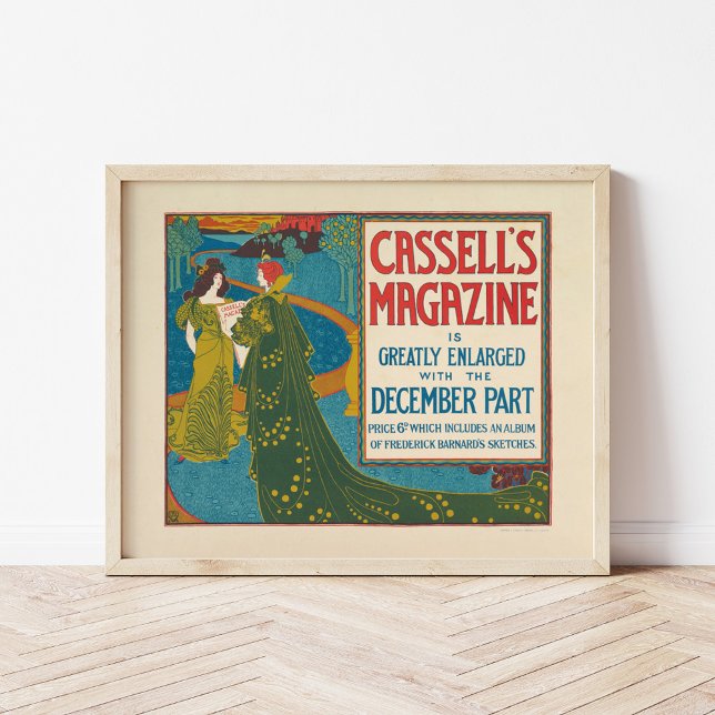 Poster Magazine vintage Cassell's Décembre 1896 (Créateur téléchargé)