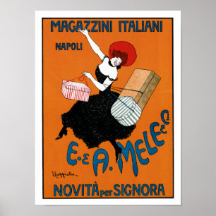 Poster Magazzini Italiani ~ E. A. Mele co.