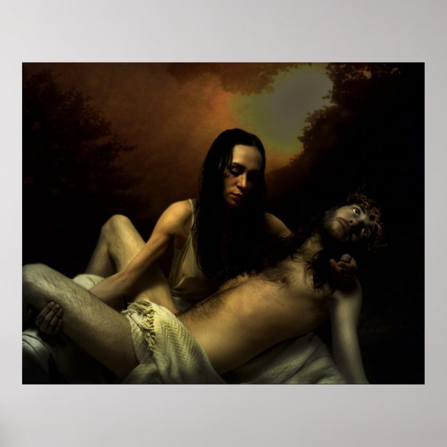 Poster magdalène et jésus (Devant)