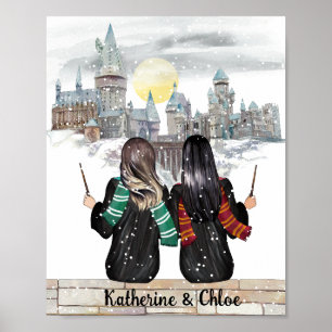 Poster Magic Castle Wizard Portrait, Assistants Imprimer