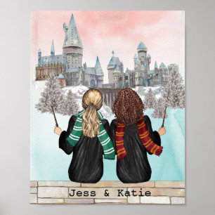 Poster Magic Castle Wizard Portrait, Assistants Imprimer