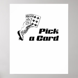 Poster Magic Trick Pick A Card Léger de main