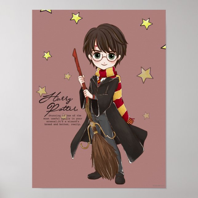 Poster Magical HARRY POTTER™ Aquarelle (Devant)