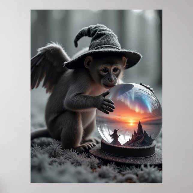 Poster Magicien de singe volant Oz Wicked (Devant)