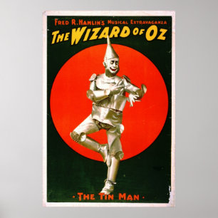 Poster Magicien d'Oz - homme 1903 de bidon