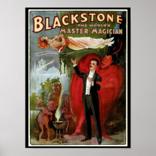 Poster Magicien maître Blackstone