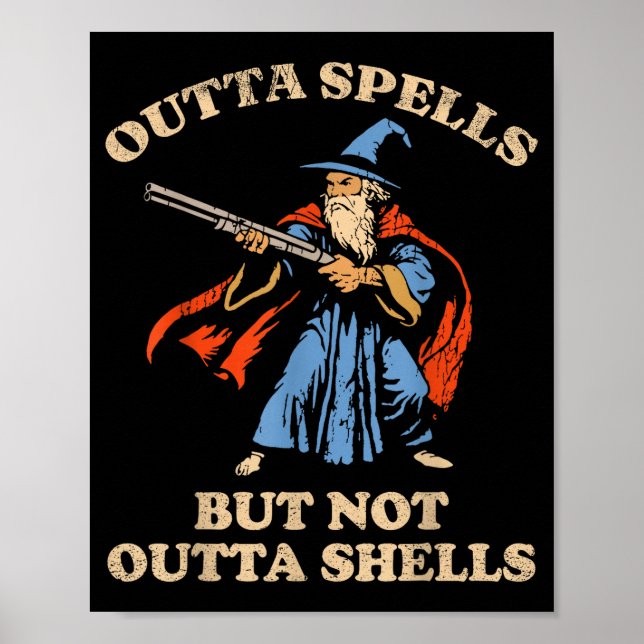Poster Magicien sans sorts mais pas sans obus Fantaisie M (Devant)