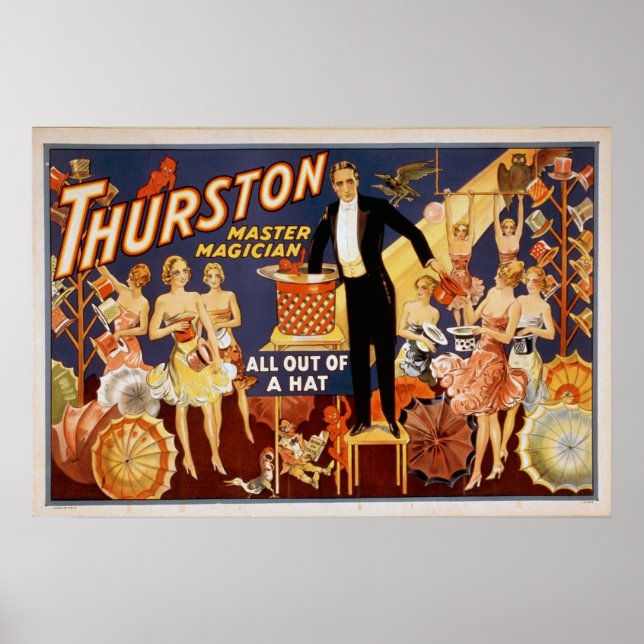 Poster Magicien Thurston (Devant)