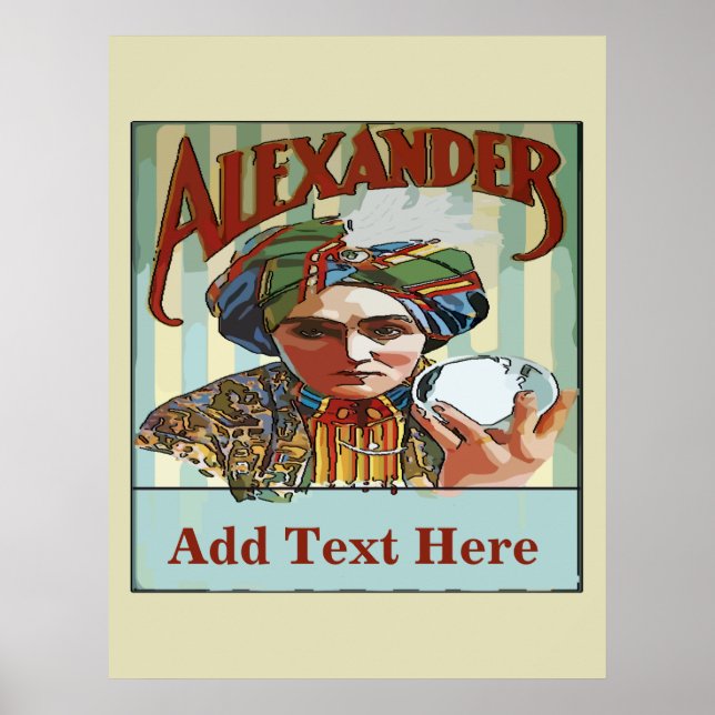 Poster magicien vintage (Devant)