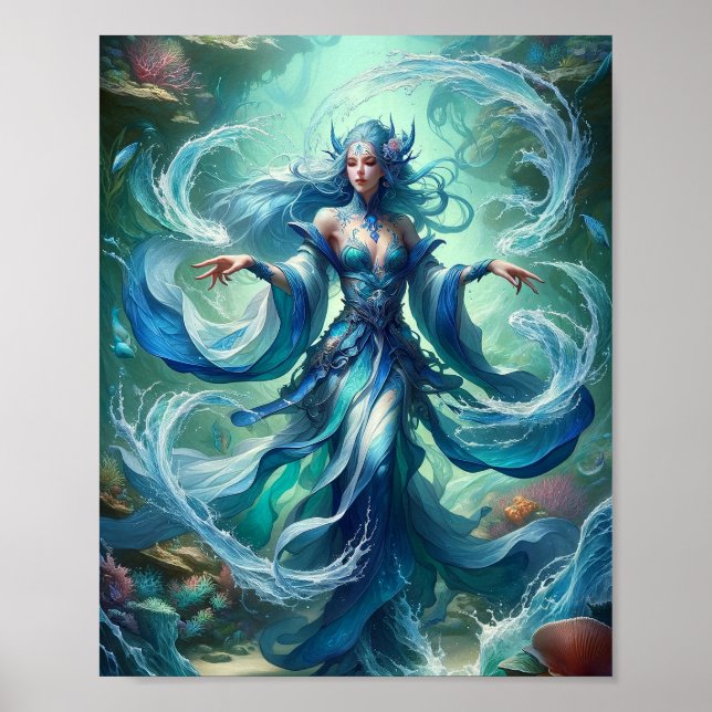 Poster Magicienne de l'eau : Maîtresse suprême des inonda (Devant)