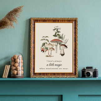 Poster Magie des champignons