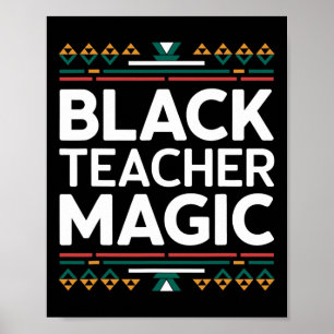 Poster Magie des Enseignants Noirs Mois de l'Histoire Afr