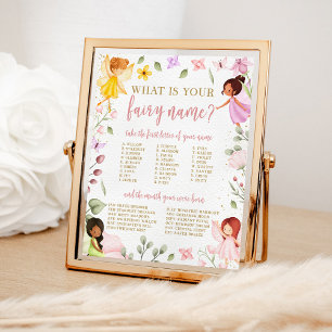 Poster Magie Quel Est Votre Nom De Fée Anniversaire Jeu S
