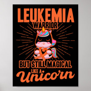 Poster Magique Comme Une Conscience De La Leucémie Unicor