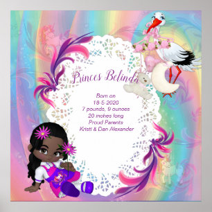 Poster Magique Cutie Pie Unicorn Baby Girl