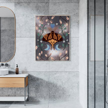 Magique Night Moth and Moon